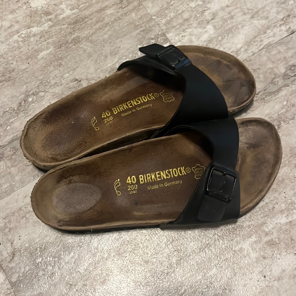 Birkenstock Women's Madrid Black Sandal Size 40